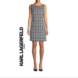 Karl Lagerfeld Tweed Shift Dress NWT